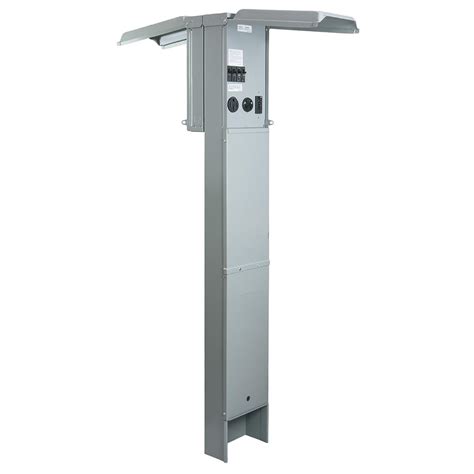 50/30/20 amp direct burial rv pedestal electrical box|pedestal rv power outlet box.